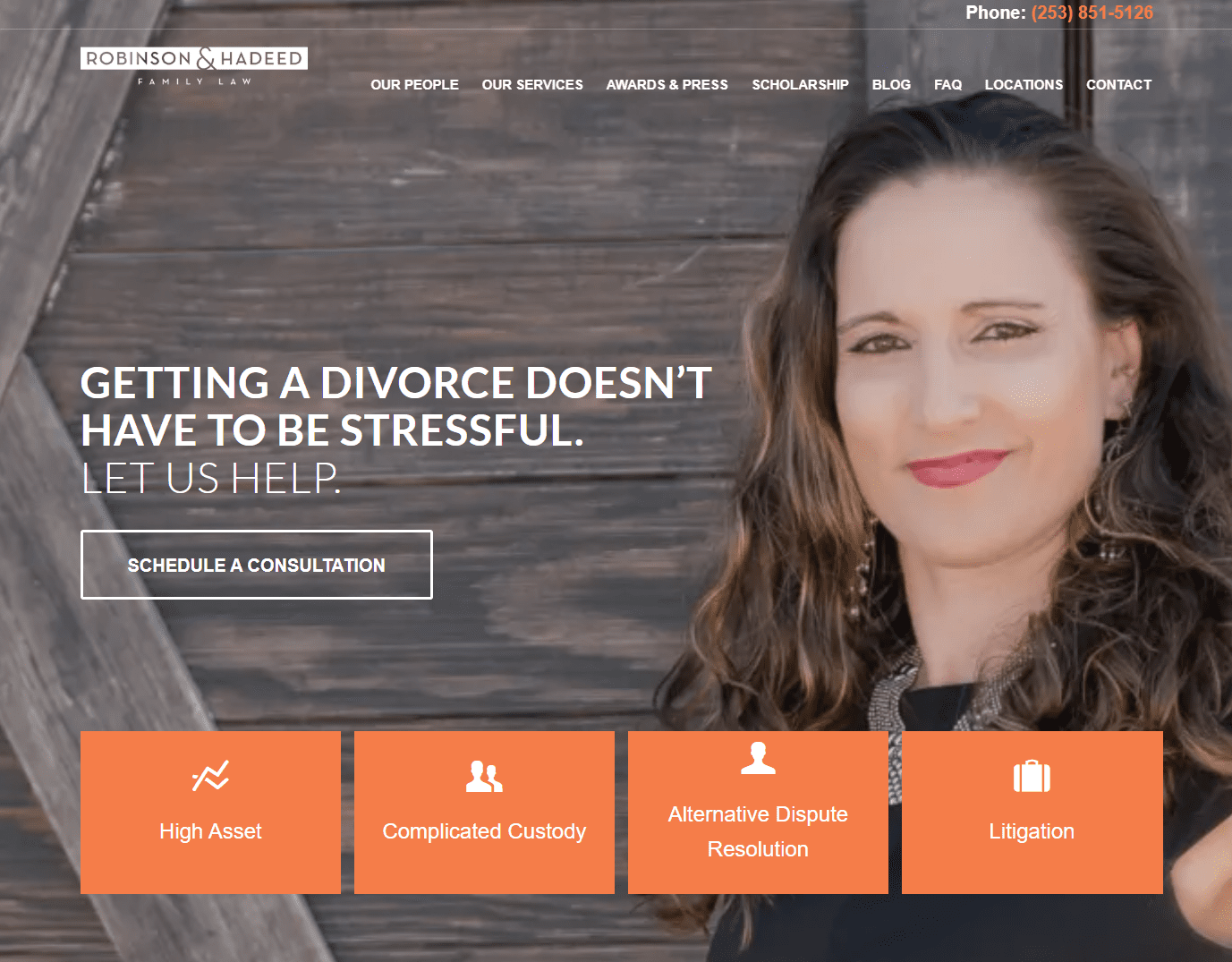 Robinson & Hadeed website home page